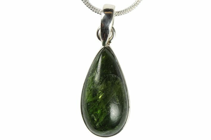 Chrome Diopside Pendant (Necklace) - Sterling Silver #228448